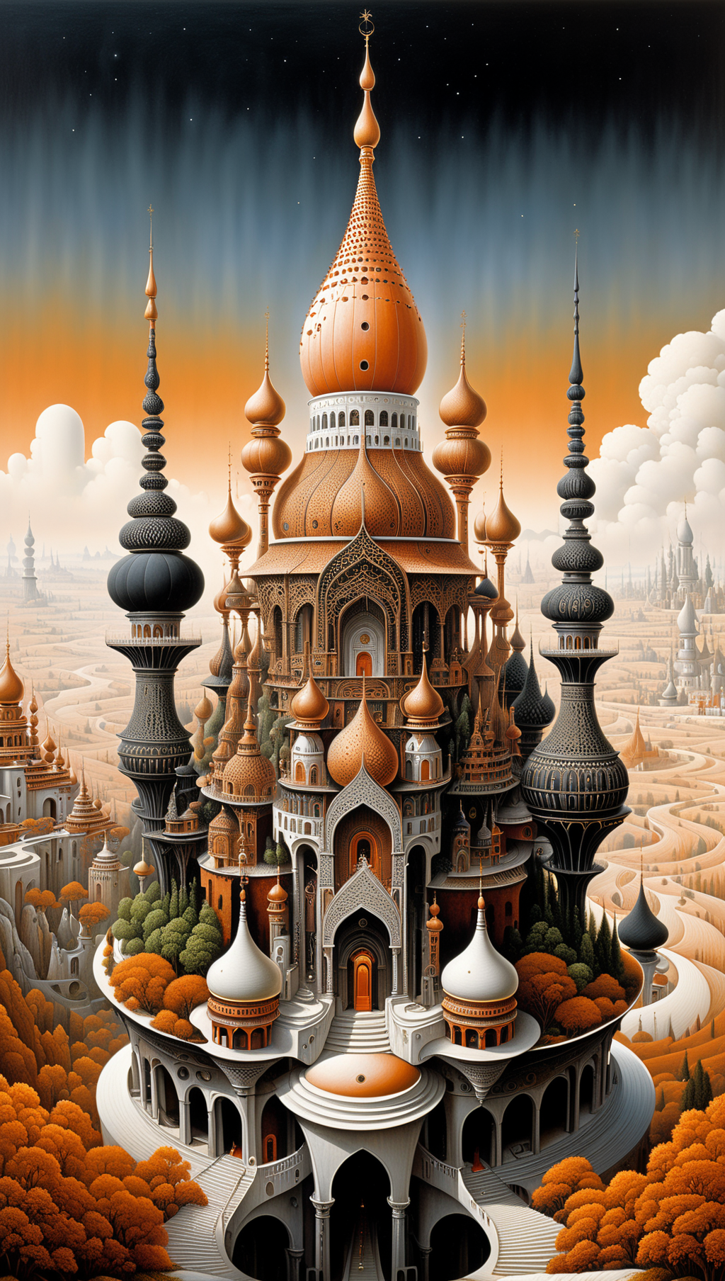 02389-3250669936-white and black and sienna landscape. beautiful, temple, minarets, fantasy, ethereal, high definition, acrylic art, intricately.png